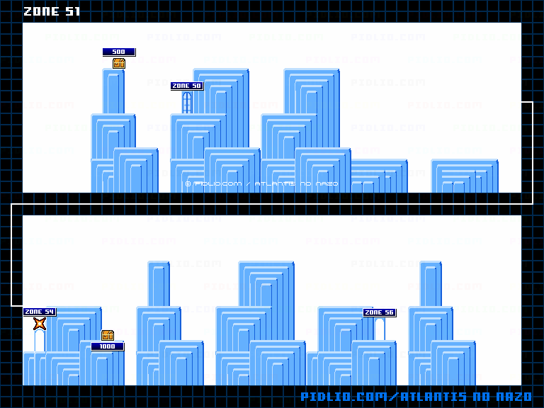 ZONE:51のマップ画像 ／ アトランチスの謎攻略 ─ pidlio.com