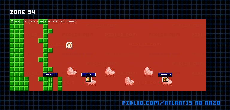 ZONE:54のマップ画像 ／ アトランチスの謎攻略 ─ pidlio.com