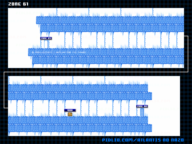 ZONE:61のマップ画像 ／ アトランチスの謎攻略 ─ pidlio.com