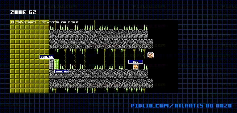 ZONE:62のマップ画像 / アトランチスの謎攻略 ─ pidlio.com