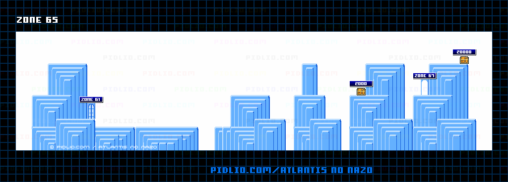 ZONE:65のマップ画像 ／ アトランチスの謎攻略 ─ pidlio.com