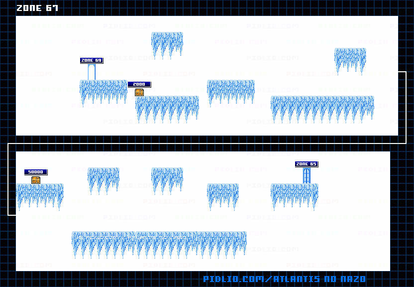 ZONE:67のマップ画像 / アトランチスの謎攻略 ─ pidlio.com