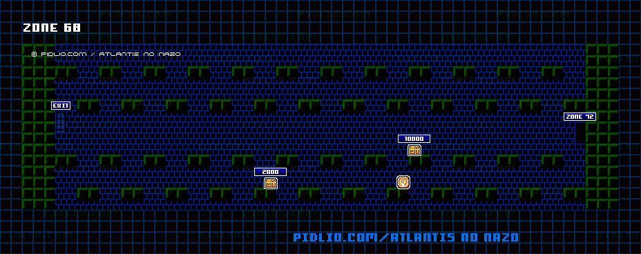 ZONE:68のマップ画像 ／ アトランチスの謎攻略 ─ pidlio.com