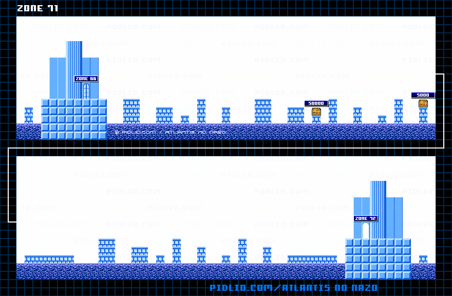 ZONE:71のマップ画像 ／ アトランチスの謎攻略 ─ pidlio.com