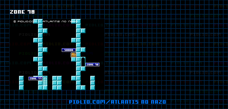 ZONE:78のマップ画像 / アトランチスの謎攻略 ─ pidlio.com