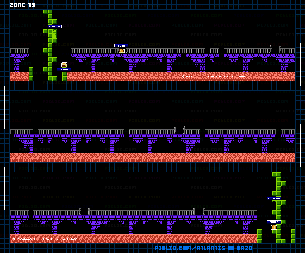 ZONE:79のマップ画像 ／ アトランチスの謎攻略 ─ pidlio.com