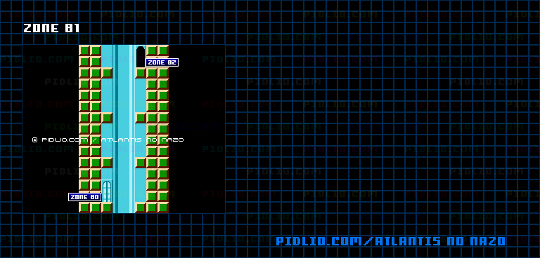 ZONE:81のマップ画像 ／ アトランチスの謎攻略 ─ pidlio.com