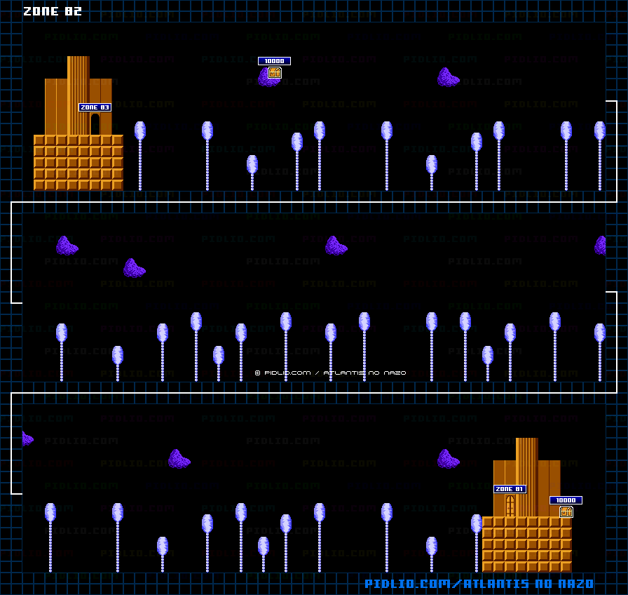 ZONE:82のマップ画像 ／ アトランチスの謎攻略 ─ pidlio.com