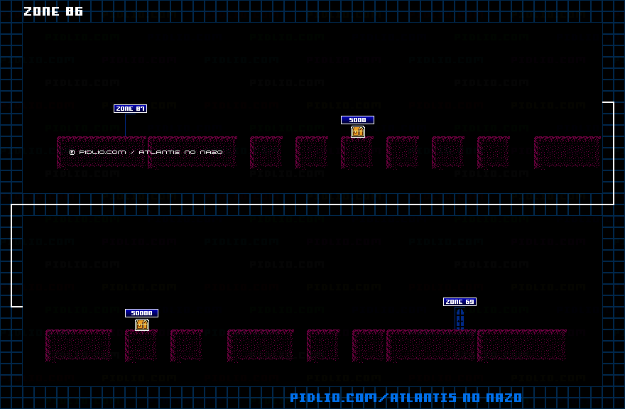 ZONE:86のマップ画像 ／ アトランチスの謎攻略 ─ pidlio.com