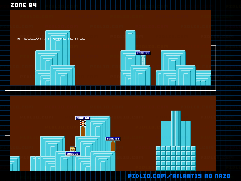 ZONE:94のマップ画像 ／ アトランチスの謎攻略 ─ pidlio.com