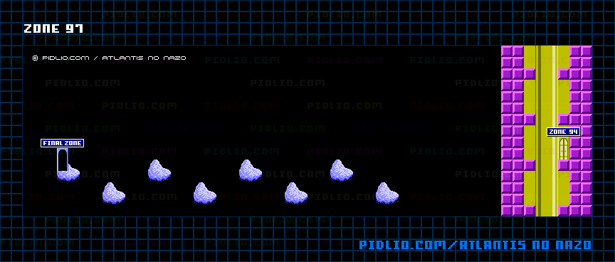 ZONE:97のマップ画像 ／ アトランチスの謎攻略 ─ pidlio.com