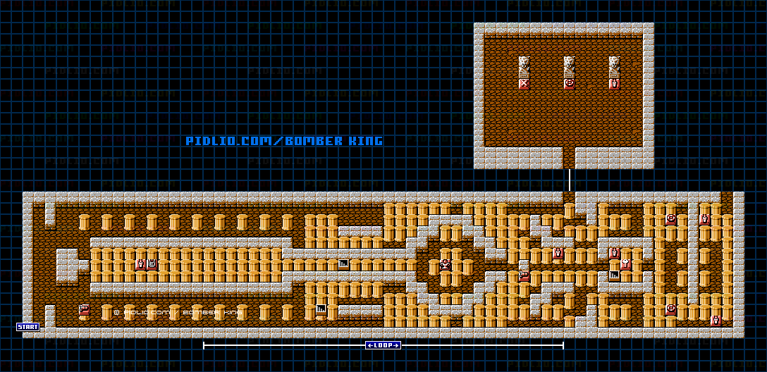 ステージ3-1のマップ画像 / ボンバーキング(BOMBER KING)攻略 ─ pidlio.com