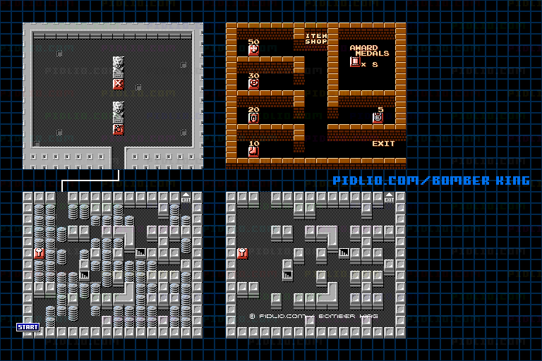 ステージ4-3のマップ画像 / ボンバーキング(BOMBER KING)攻略 ─ pidlio.com