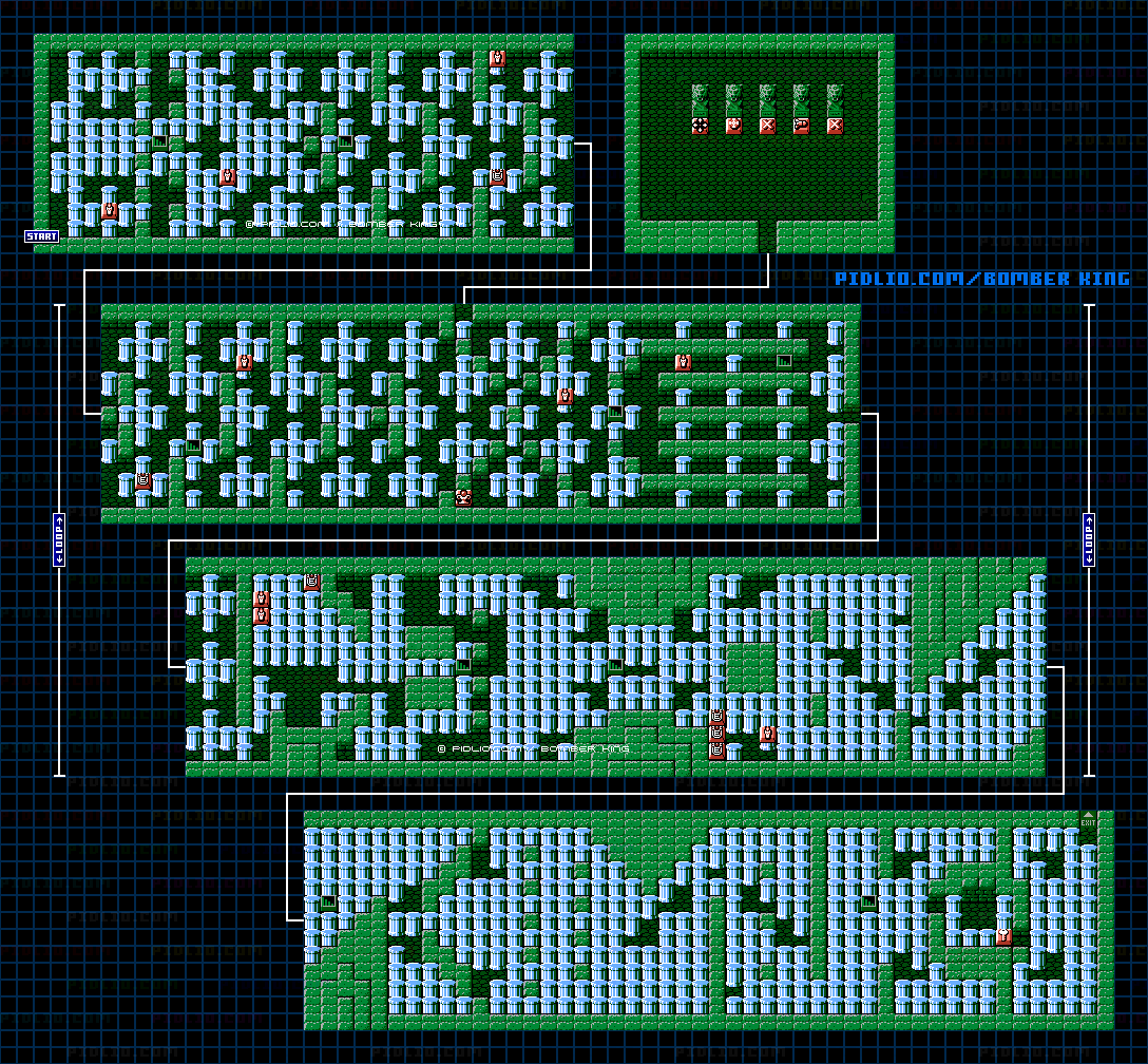 ステージ5-1のマップ画像 / ボンバーキング(BOMBER KING)攻略 ─ pidlio.com