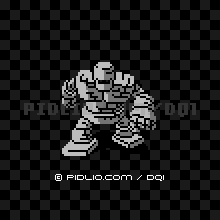 ストーンマンの画像:FC版ドラクエ1の敵・モンスター図鑑 / ドラクエ1攻略