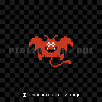 メイジドラキーの画像:GB版ドラクエ1の敵・モンスター図鑑 / ドラクエ1攻略