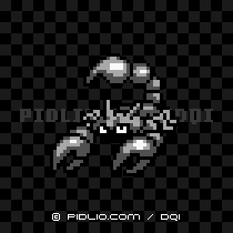 てつのサソリの画像:GB版ドラクエ1の敵・モンスター図鑑 / ドラクエ1攻略