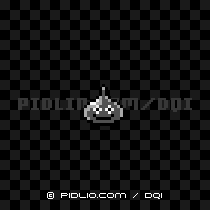 メタルスライムの画像:GB版ドラクエ1の敵・モンスター図鑑 / ドラクエ1攻略