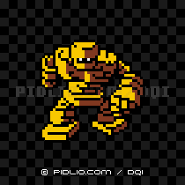 ゴーレムの画像:GB版ドラクエ1の敵・モンスター図鑑 / ドラクエ1攻略