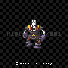 がいこつの画像：SFC版ドラクエ1の敵・モンスター図鑑 ／ ドラクエ1攻略