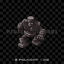 ストーンマンの画像：SFC版ドラクエ1の敵・モンスター図鑑 ／ ドラクエ1攻略