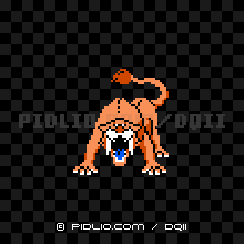 サーベルウルフの画像：FC版ドラクエ2の敵・モンスター図鑑 ／ ドラクエ2攻略