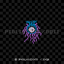 ダークアイの画像：FC版ドラクエ2の敵・モンスター図鑑 ／ ドラクエ2攻略