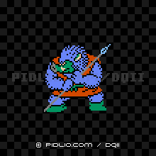 オークキングの画像：FC版ドラクエ2の敵・モンスター図鑑 ／ ドラクエ2攻略