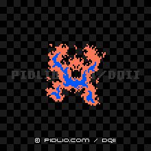 フレイムの画像：FC版ドラクエ2の敵・モンスター図鑑 ／ ドラクエ2攻略