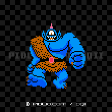 サイクロプスの画像：FC版ドラクエ2の敵・モンスター図鑑 ／ ドラクエ2攻略