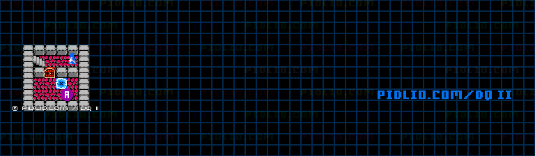 ルプガナ北のほこらのマップ画像 ／ FC版ドラゴンクエストII攻略 ─ pidlio.com