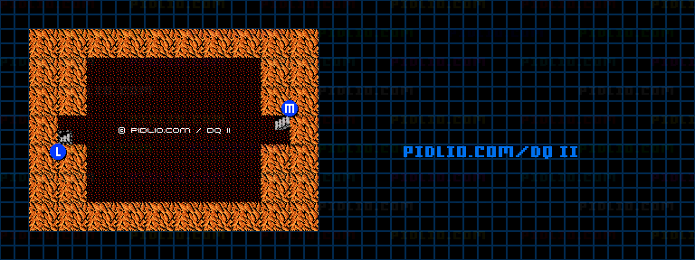 竜王の城B6のマップ画像 ／ FC版ドラゴンクエストII攻略 ─ pidlio.com