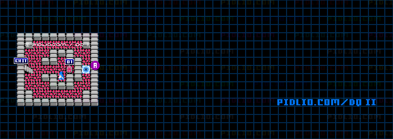 聖なるほこらのマップ画像 ／ FC版ドラゴンクエストII攻略 ─ pidlio.com