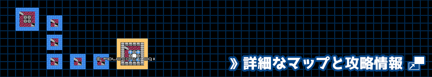 精霊のほこらの簡易マップ画像 ／ FC版ドラゴンクエスト2攻略 ─ pidlio.com