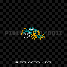 かぶとムカデの画像:GB版ドラクエ2の敵・モンスター図鑑 / ドラクエ2攻略