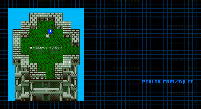 ドラゴンの角・北7Fのマップ画像 ／ GB版ドラゴンクエストII攻略 ─ pidlio.com