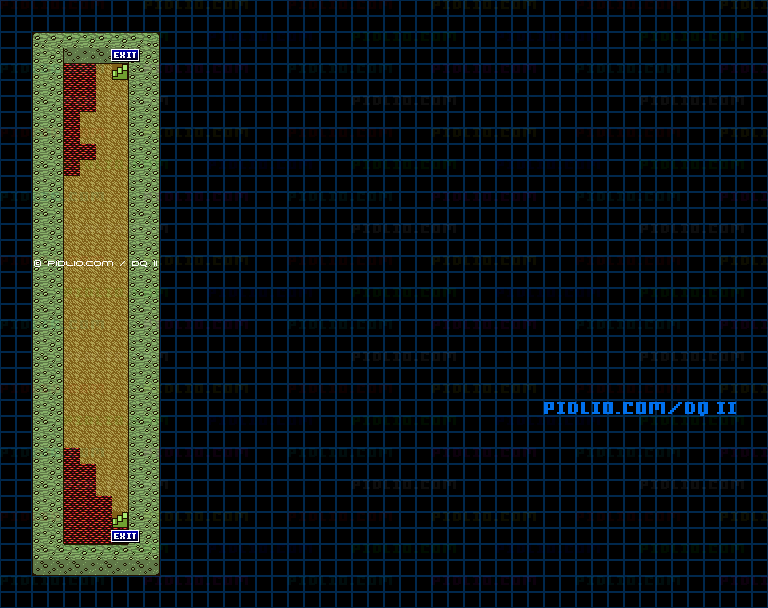 沼地の洞窟のマップ画像 / GB版ドラゴンクエストII攻略 ─ pidlio.com