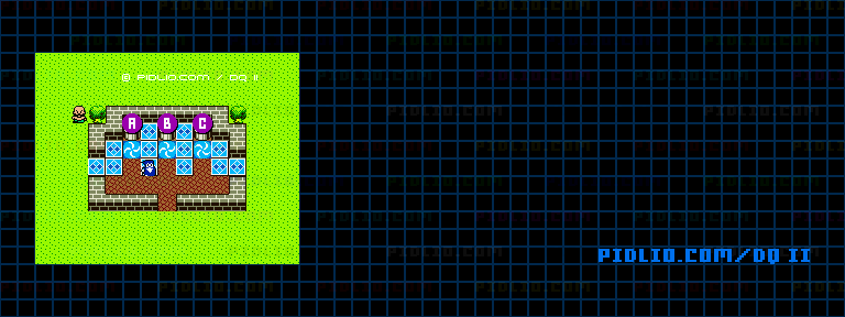 ベラヌール北のほこらのマップ画像 / GB版ドラゴンクエストII攻略 ─ pidlio.com