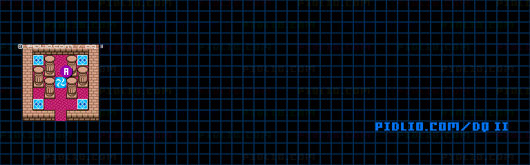 ザハンのほこらのマップ画像 / GB版ドラゴンクエストII攻略 ─ pidlio.com