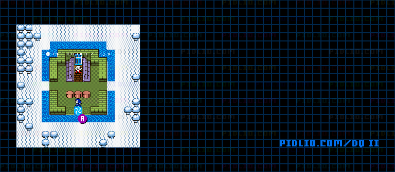 ロンダルキアのほこらのマップ画像 / GB版ドラゴンクエストII攻略 ─ pidlio.com
