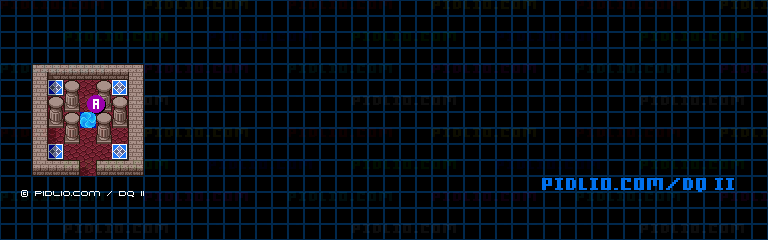 ザハンのほこらのマップ画像 ／ SFC版ドラゴンクエストII攻略 ─ pidlio.com