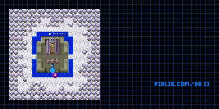 ロンダルキアのほこらのマップ画像 ／ SFC版ドラゴンクエストII攻略 ─ pidlio.com
