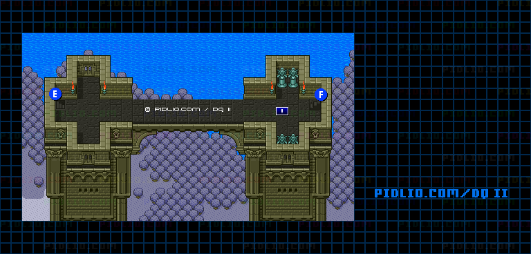 ハーゴンの神殿のマップ画像 ／ SFC版ドラゴンクエストII攻略 ─ pidlio.com