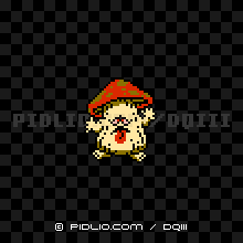 おばけキノコの画像：FC版ドラクエ3の敵・モンスター図鑑 ／ ドラクエ3攻略