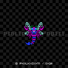 ハンターフライの画像：FC版ドラクエ3の敵・モンスター図鑑 ／ ドラクエ3攻略