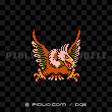 ガルーダの画像：FC版ドラクエ3の敵・モンスター図鑑 ／ ドラクエ3攻略