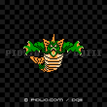 マーマンダインの画像：FC版ドラクエ3の敵・モンスター図鑑 ／ ドラクエ3攻略