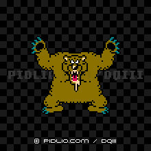 ごうけつぐまの画像：FC版ドラクエ3の敵・モンスター図鑑 ／ ドラクエ3攻略