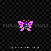 しびれあげはの画像：FC版ドラクエ3の敵・モンスター図鑑 ／ ドラクエ3攻略