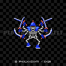 がいこつけんしの画像：FC版ドラクエ3の敵・モンスター図鑑 ／ ドラクエ3攻略